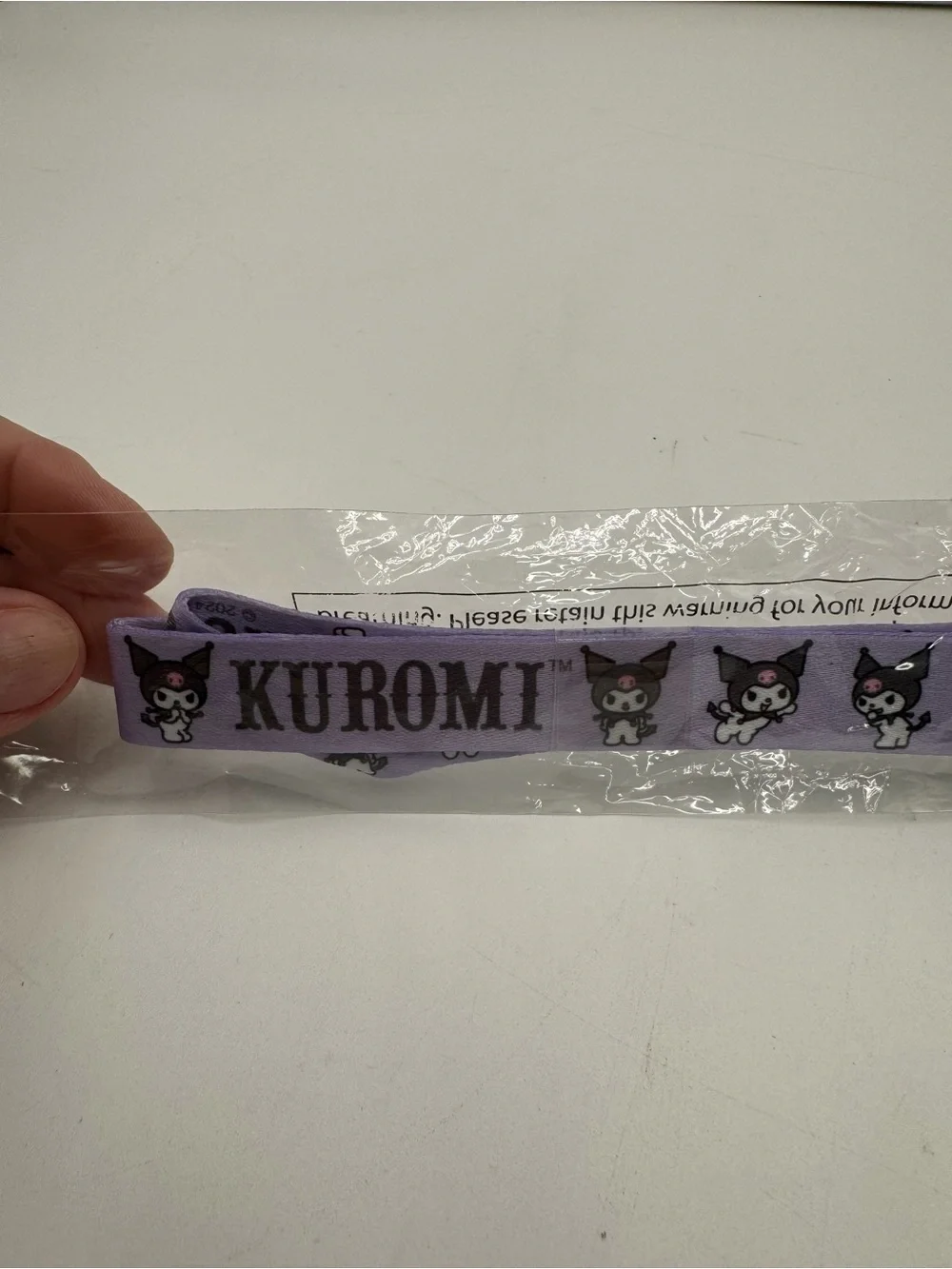 Kuromi Round1 Bowling Arcade Wristlet Keychain Purple Sanrio New